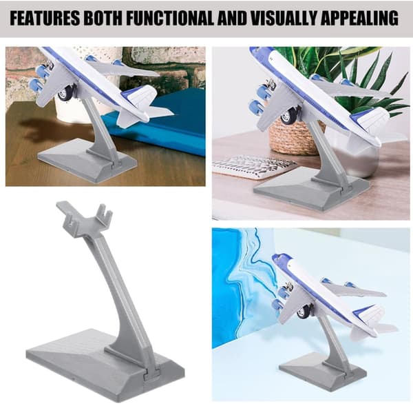 Model Fly Stand Skrivebordsmodel Stand Støtte Displayholder til Skrivebord til Hobbyister og Samlere