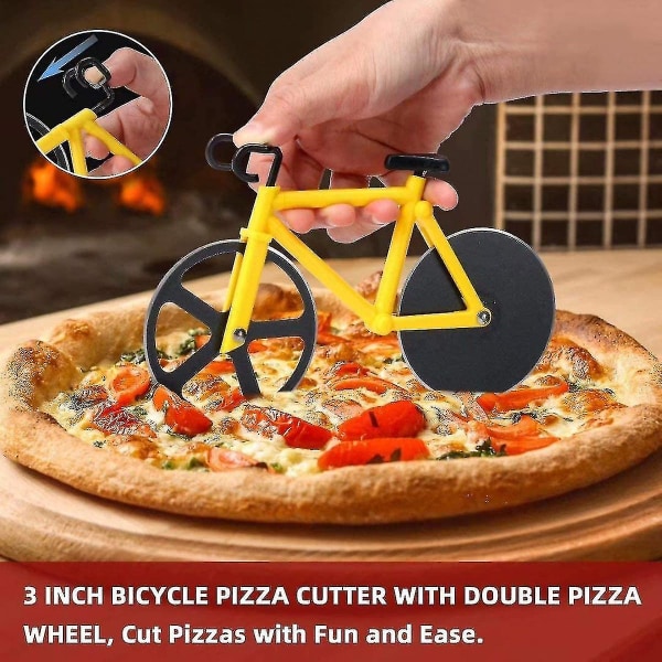 Sykkel Pizza Cutter Wheel Morsomme innflyttingsgaver