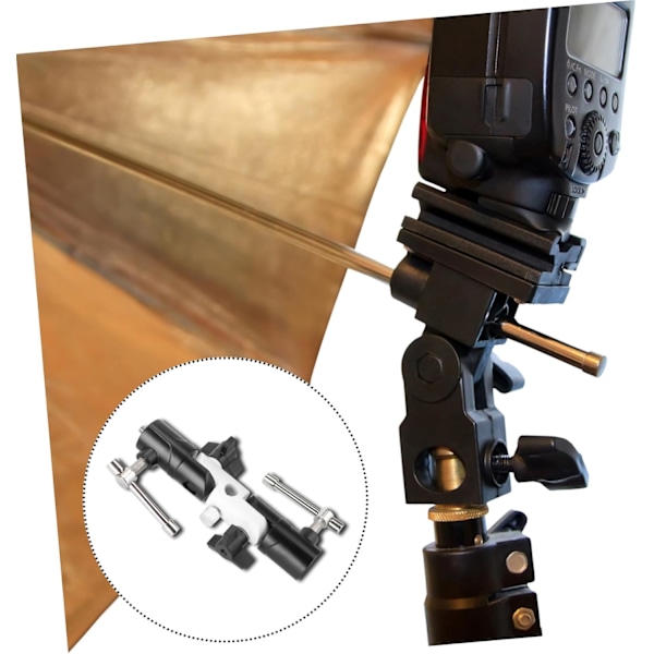 Justerbar U-formet lommelygteholder Sektionslys Stativ Aluminium Legering Fotograferingstilbehør