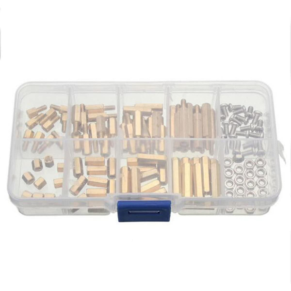 120 stk M3 Hex Messing Avstandsholder Skrue Mutter Bolt
