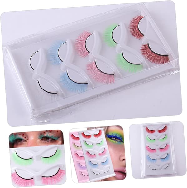 Tekoripset Wispy Lash Clusters Meikkitarvikkeet Naisille Teinitytöille Tekoripsien pidennykset esitykseen