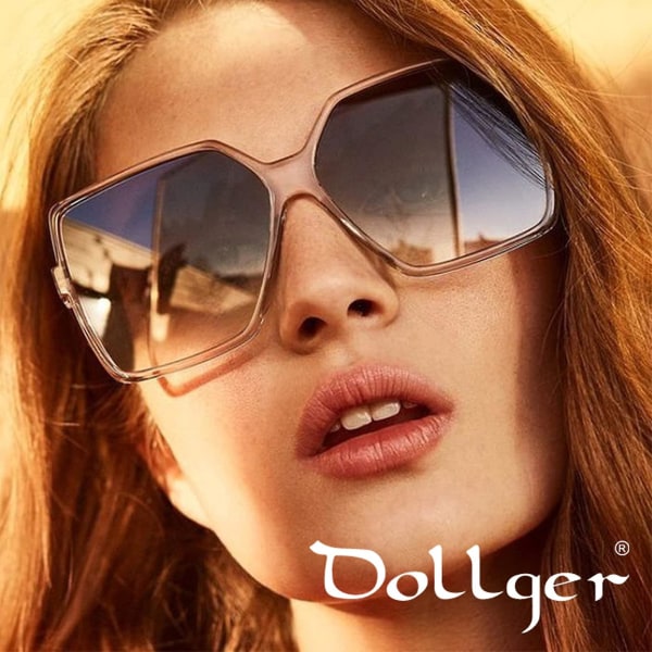 Solbriller Dame, Overdimensionerede Firkantede Solbriller Til Damer, Solbriller Dame Designer Big Large Fram