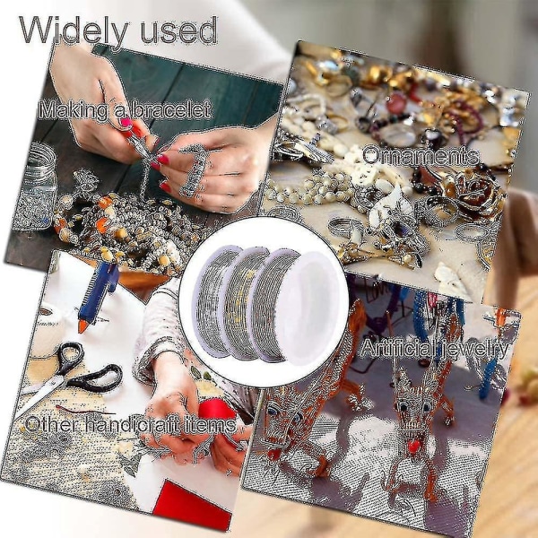 3 ruller smykker kobber beading wire for smykker gjør rekvisita Gjør-det-selv håndverk