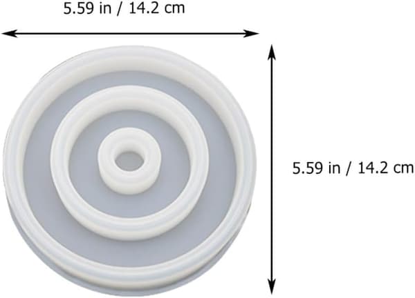 2 stk. krystallimform DIY læbestiftæskeform epoxy silikone til makeupopbevaring, organizerhåndværk