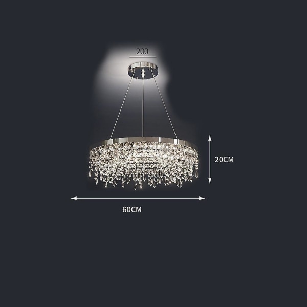 80 cm Uniikki Muotoilu Kristalli Kattokruunu Led Pohjoismainen Tyyli 220-240v