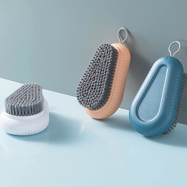 3-pack Tvätthandske, Skrubbborste, Högkvalitativ Mjuk Tvätthandske för Kläder, Skor och Skrubbning