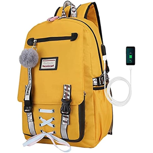 Rygsæk skoletasker til piger Stor kapacitet bogtaske Secondary Middle School rygsække