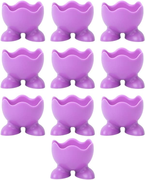 10 stk silikon eggebrett eggekokere kopper multifunksjonell designkopp