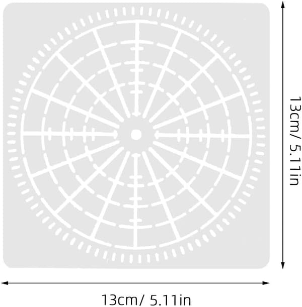4 st Mandala Dot Stenciler Set 13 cm Återanvändbara Mandala Dot Mallar