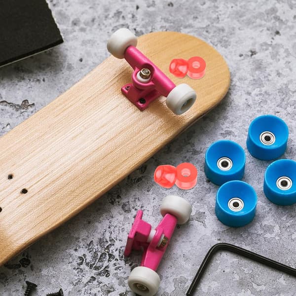 4 stk. PU-gummibøssinger for firehjuls skateboard og longboard