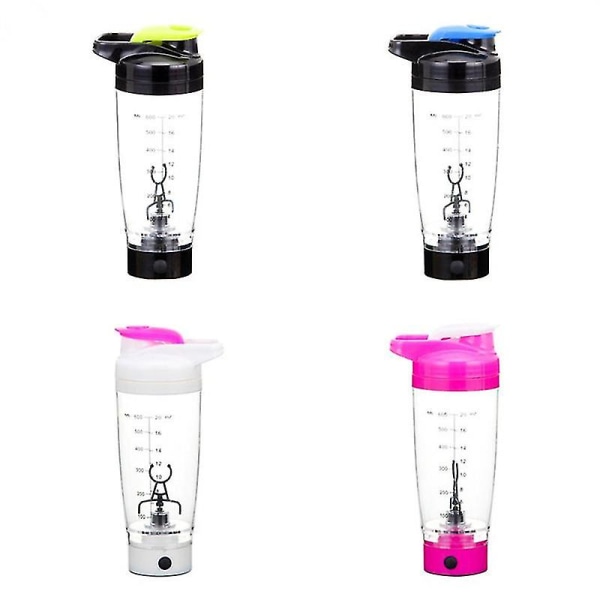 600 ml Shakerflaska Proteinpulver Vatten Gym Träning Elektrisk Automatisk Havregrynkopp Mjölk Bärbar Blandning