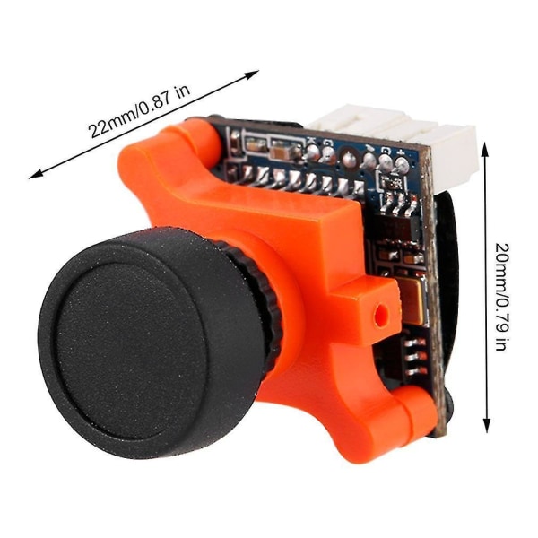Mini Flygkamera för FPV 600TVL 2.1mm Lins DC 5-36V