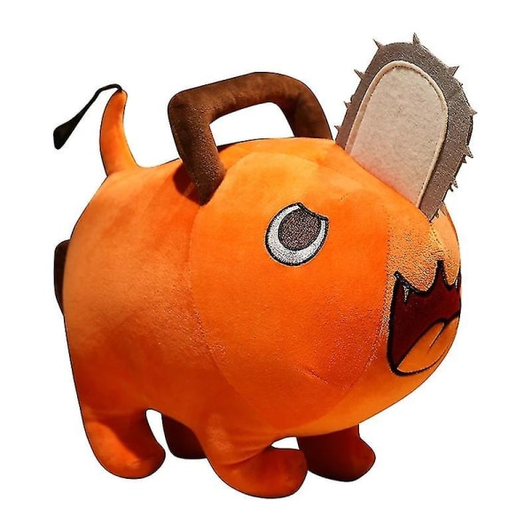 25 cm Anime Motorsåg Man Dockor Plyschleksak Pochita Orange Hundstoppad mjukleksak för barn
