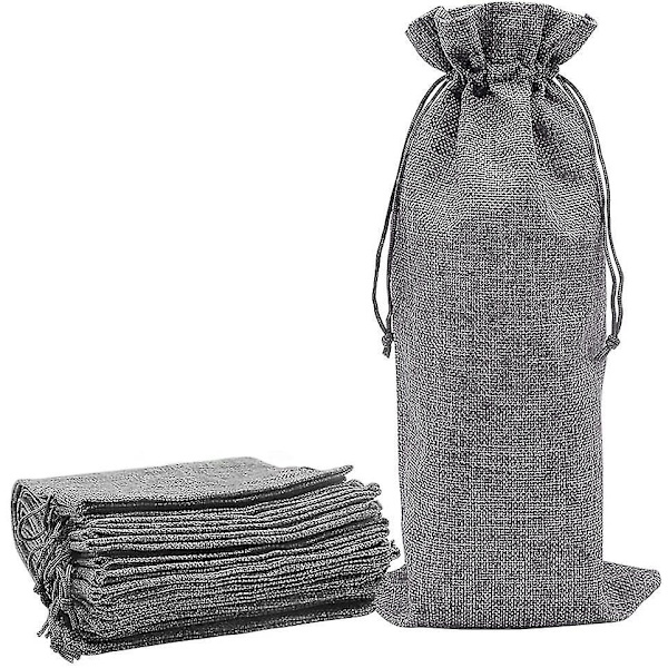 Jute Vinpose Hessian Gavepose Trekkstreng 12 Pakk