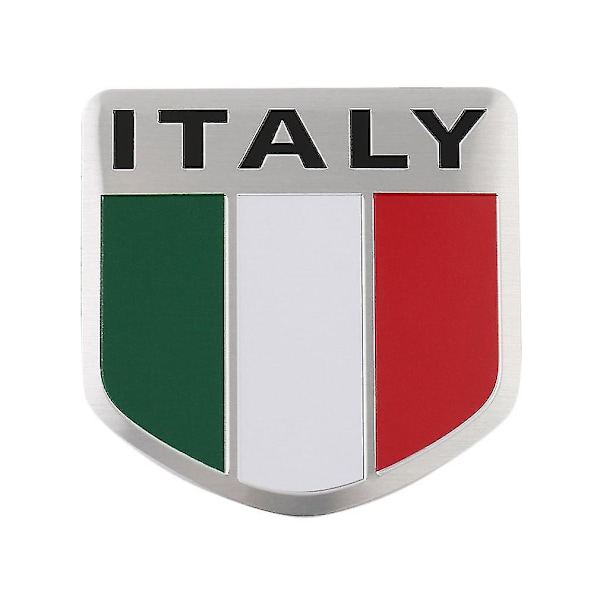 Italian lipun kuvioinen kilpi tarra auton ikkunaan ja oveen