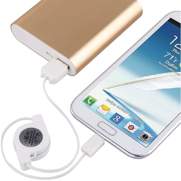 5-pakks Micro USB til USB Retraktabel Synkroniseringslader