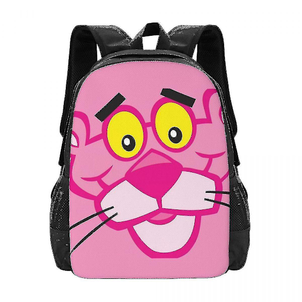 Pink Panther -reppu 3D-painatus, kepulainen leopardi, tytöille ja pojille, matkareppu, peruskoulu ja yläkoulu, koululaukku 21