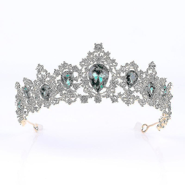 Bryllupstiara Krone Bryllup Legering Krone Rhinestone Krystall Hårtilbehør