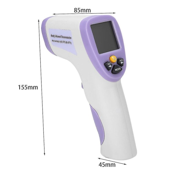 Digitaalinen infrapunainen kehon ja otsan lämpömittari vauvoille HT-820D