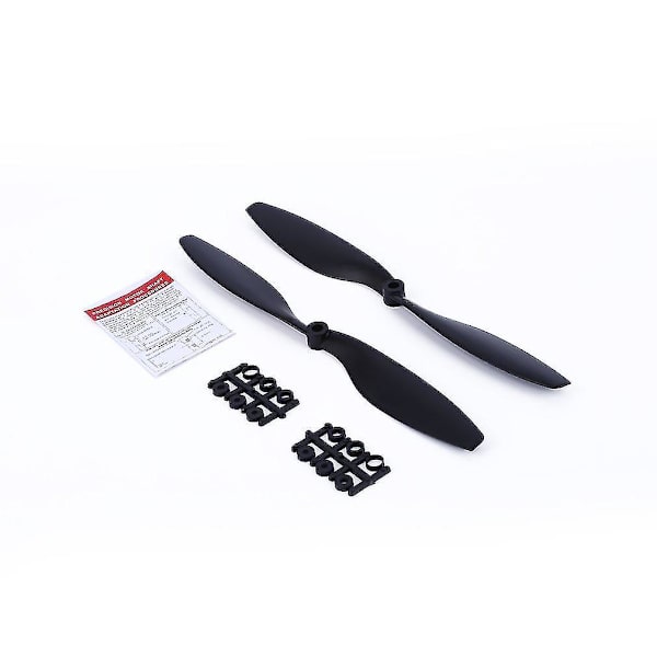 1045 Svart Röd Nylon Propeller för Hexa Multicopter