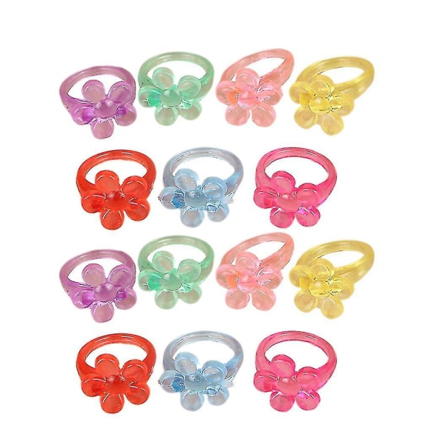 100st Barn Ring Flickor Finger Smycken Dekoration Ringar