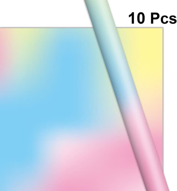 Elegant Gradient Presentpapper 70x50cm 10 Ark Födelsedag Bröllop Högtidsinslagning