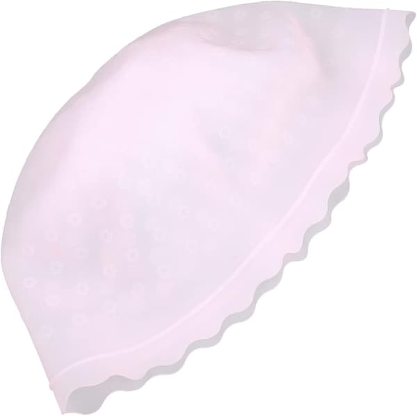 Silikon hårfargehette Hårstriperhette Rosa Semi- for salongfrisørutstyr