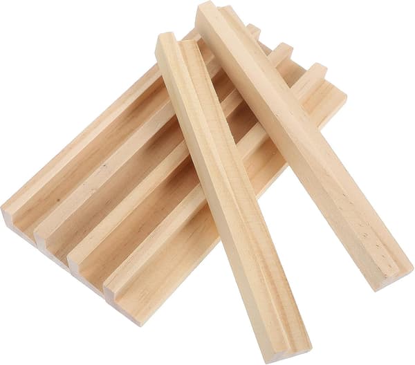 6 stk. tre domino displayholdere multifunksjonelle domino brikkeholdere trebasebrett