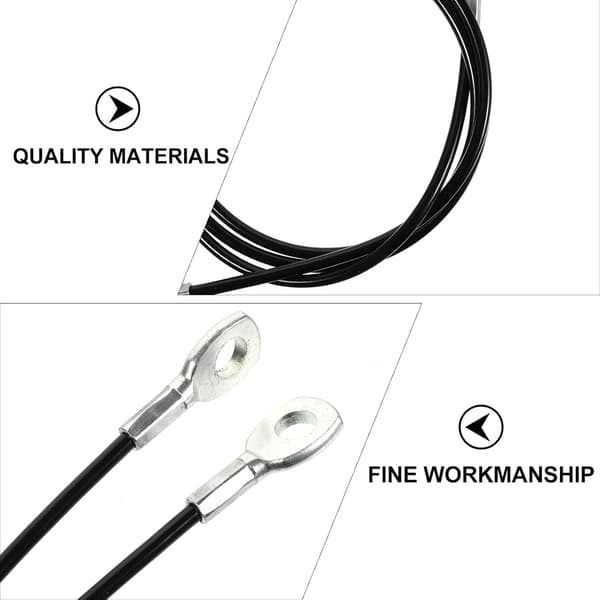 Kraftig 5 mm diameter 1,4 m svart stålwire för hemmagym, kabel, träningsutrustningstillbehör