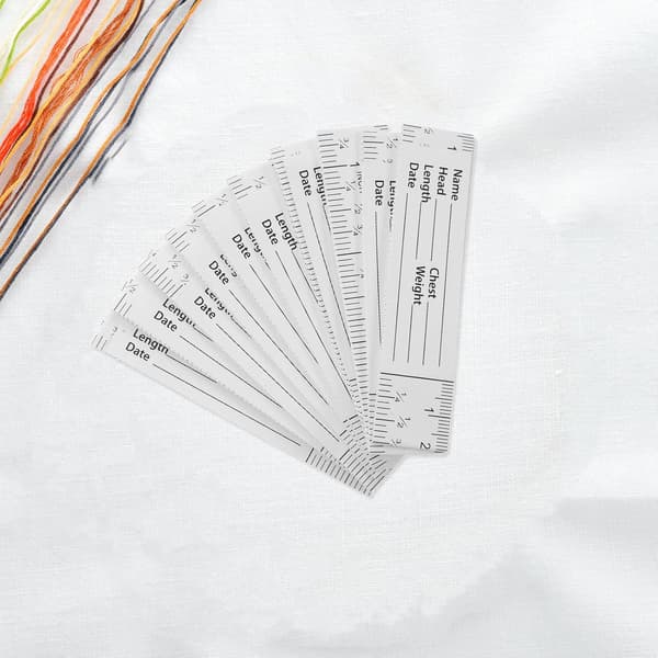 10 stk. Målestokk Papirlinjal Lang Metrisk Centimeter Skala