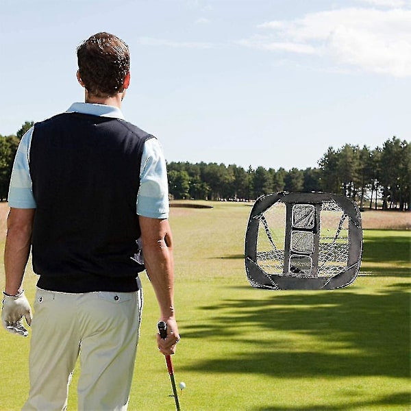 Irrotettava Taitettava Golf-Chipping-Harjoitusverkko Kevyt Sisä- ja Ulkokäyttöön Puutarhaan Lyönti- ja Heittoharjoitteluun