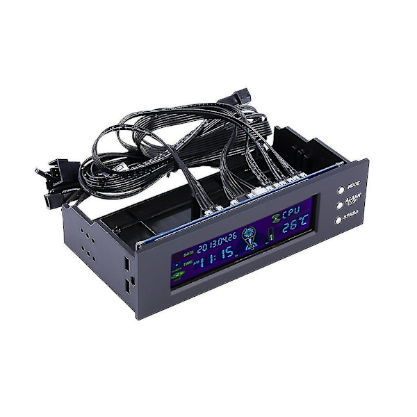 5,25 tommer PC-blæserhastighedsregulator med LCD-panel til temperaturvisning