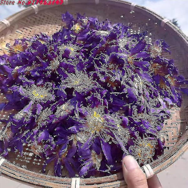 Top 5a Blå Lotus Tørrede Blomster Til Sachet Pude Fyldning Naturlig Nymphaea Bulk Til Lys Bryllup Røgelse Hjemme Duftfremstilling-yuhao 50g Blue Lotus
