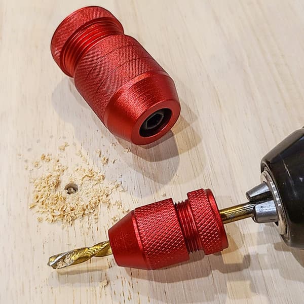 2 stk. borekrage dybdestoppkrage justerbar indre diameter manuelt