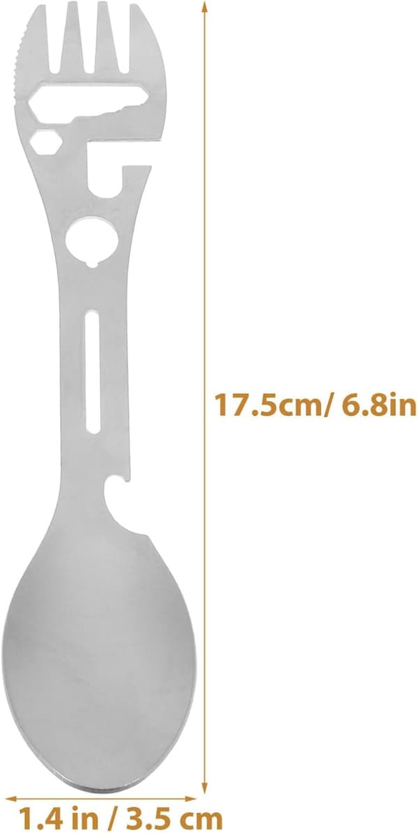2st Camping Spork Utomhus Camping Bestick Multifunktionell Spork