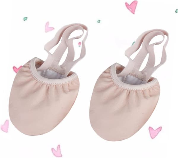 3 par elastikbånd dansesko Halve balletsko til voksne Komfortabel tå til dansetræning til studieøvelse
