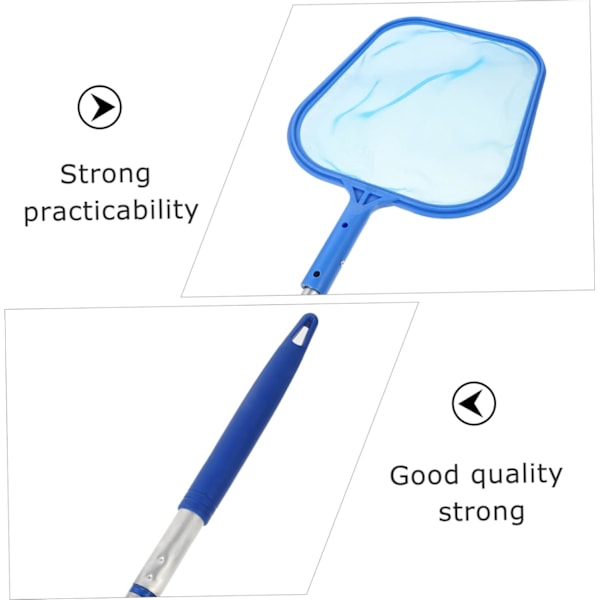 Rod Scoop Net 120cm Svømmebasseng Rengjøringsnett Grunne Vann Dam Fontene Akvarium Nett