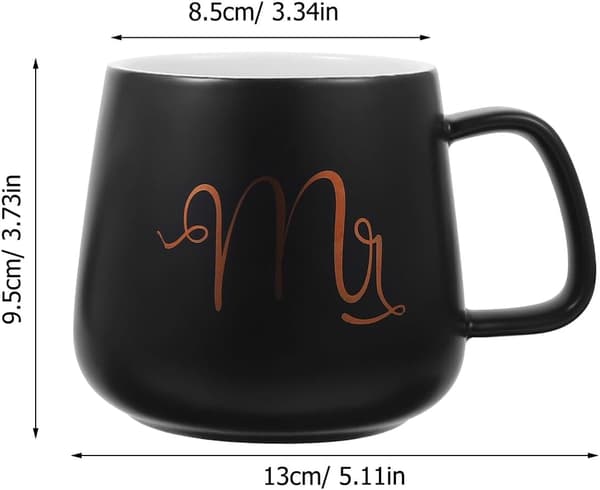 2st Herr och Fru Bröllopsdag Kaffekopp Keramisk Dryckesmugg 330ml
