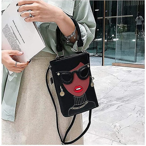 Nyhed Personlig Kvinders 3D Dame Designer Læder Top Håndtag Satchel Håndtasker Tote Pung