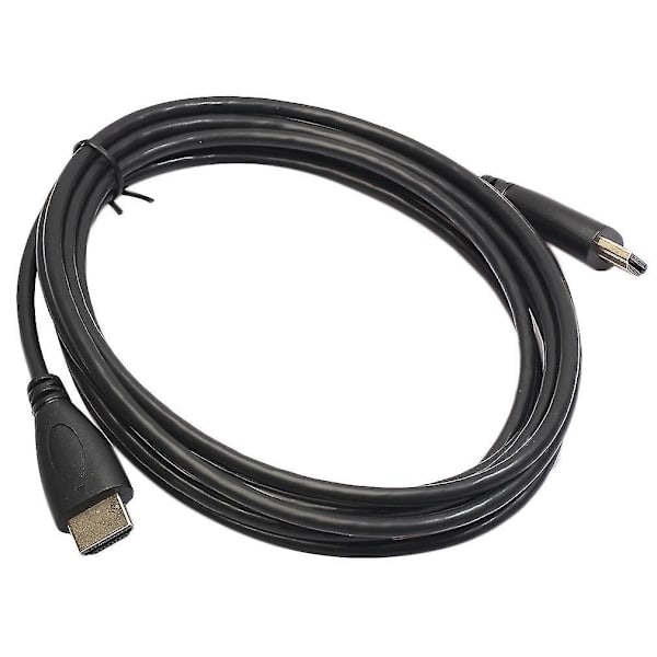 1,5m-5m HDMI-kabel med han-stikadapter, sort