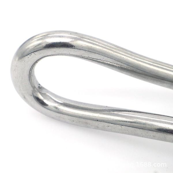 Rustfritt Stål 316 Vridbar Sjakkel (8mm) Marin Kvalitet 5 stk Sølv