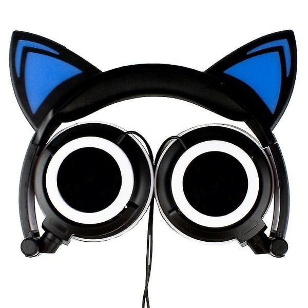 Led-kuulokkeet kissan korvilla - mustavalkoinen 35f0 | Fyndiq