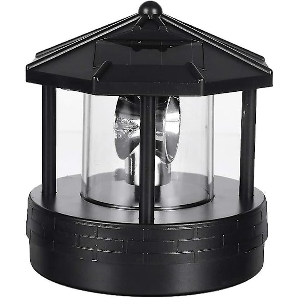 Solcellelystårn, Vanntett Ip44 360 Graders Miniatyr Roterende Hagelys