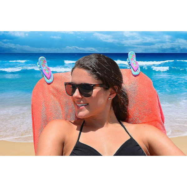 Flip-flops strandhandduksklämma Bärbar handduksklämma$söt strandhandduk Windp