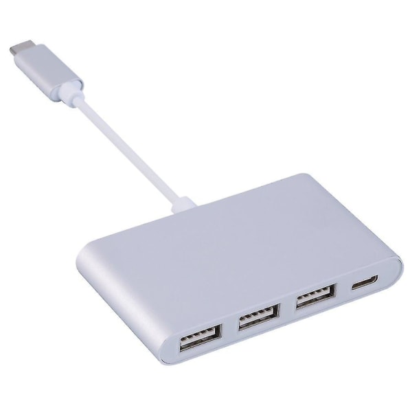 Type C USB-C til 4-Port Hub USB 2.0 Adapter 5 Gbps