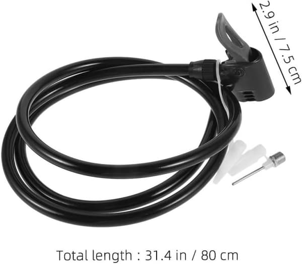 2 st luftpump uppblåsningsförlängningsslang för cykeldäck och bildäck