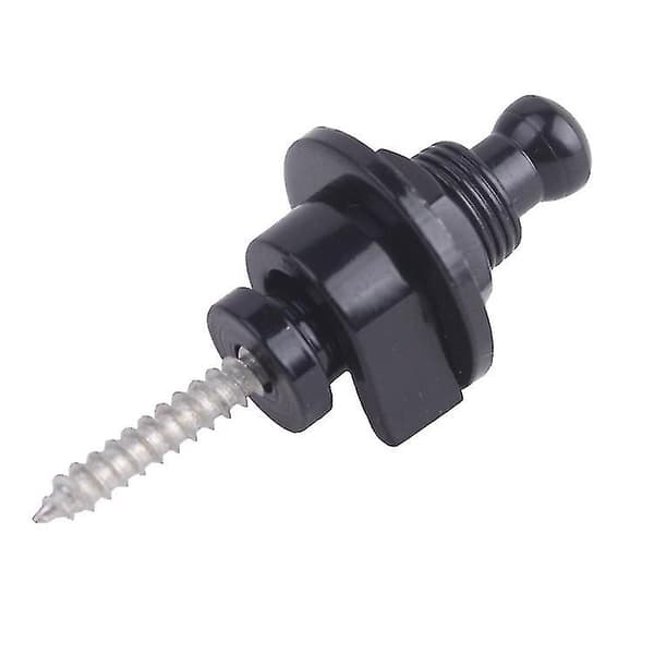 Remsäkert system för gitarrremmar med snabbkoppling - Strap Locks & Buttons Nickel (svart) 2 st