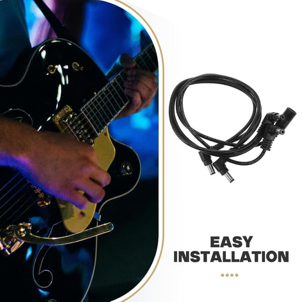 Gitarpedal patchkabel for elektronisk utstyr og gitareffekter med PVC- og kobbermateriale