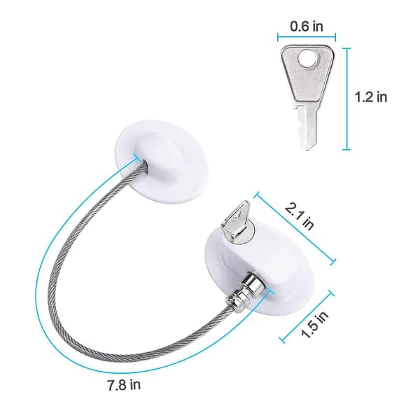 2-pack Kylskåpslås, Kylskåpslås för barn, Mini-kylskåpslås för barn, Fryslås