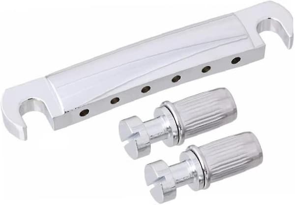 Gitarr Tail Stop Lever Växel Ersättning Silver Tail Med Stop Lever (silver) (1st)